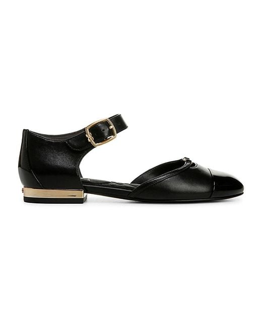 Sam Edelman Black Rylie Cap Toe Mary Jane Flats