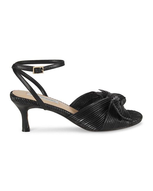 Saks Fifth Avenue Black Sammy 55mm Heeled Leather Sandals