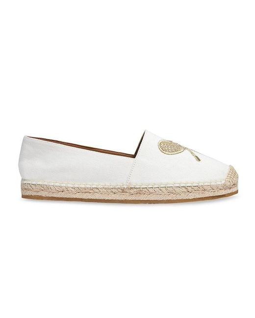 Kate Spade White Doubles Canvas Espadrilles