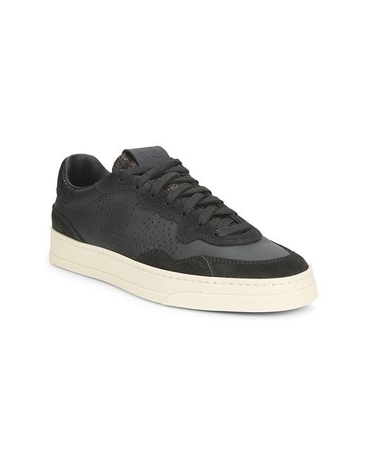 P448 Black Bali Low-top Leather Sneakers