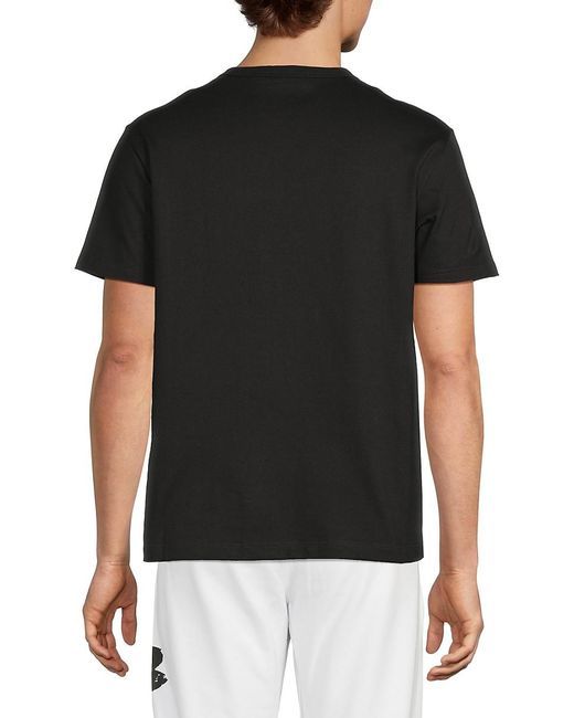 Alexander McQueen Black Logo Graphic Cotton T-Shirt for men