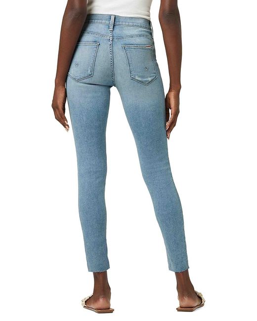 Hudson Jeans Natalie Mid Rise Skinny Jeans in Blue | Lyst Canada