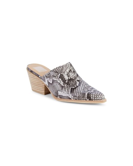dolce vita snakeskin mules