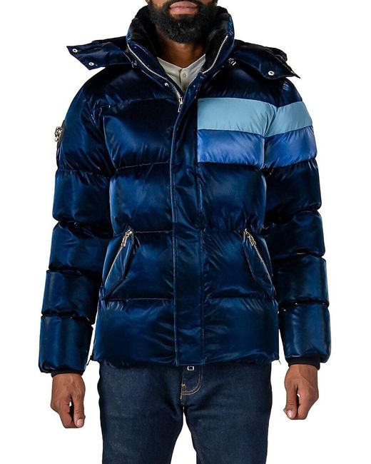 Woodpecker Bumnester Heavy Weight Puffer Jacket in Blue for Men