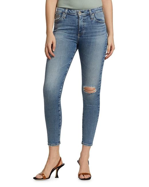 AG Jeans Farrah Skinny Ankle Jeans in Blue | Lyst UK