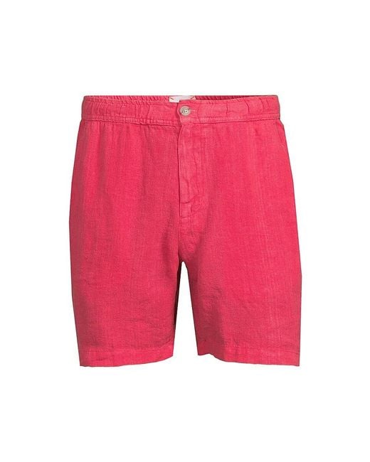 Swims Gray Almalfi Crushed Linen Shorts for men