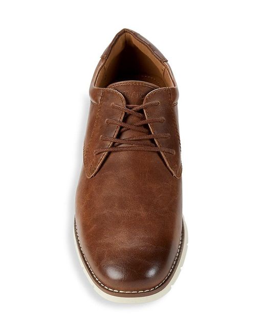 Tommy Hilfiger Brown Warren Faux Leather Derby Shoe for men