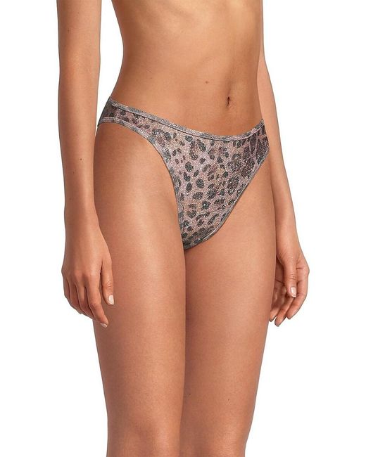 Ramy Brook Pink Isla Leopard Bikini Bottom