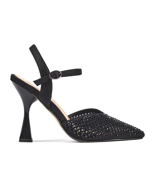 Ninety Union Black Tango 100Mm Rhinestone Metal-Heel Pumps