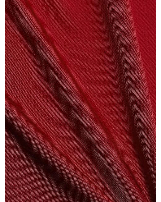 Alice + Olivia Red Nichol Highneck Bodysuit