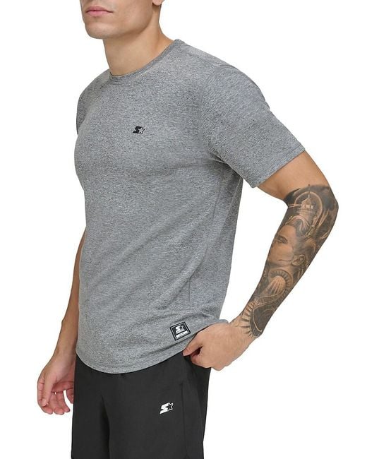 Starter Gray Logo Short Sleeve T-shirt for men