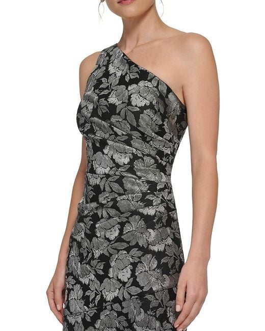 Eliza j one shoulder a line gown sale