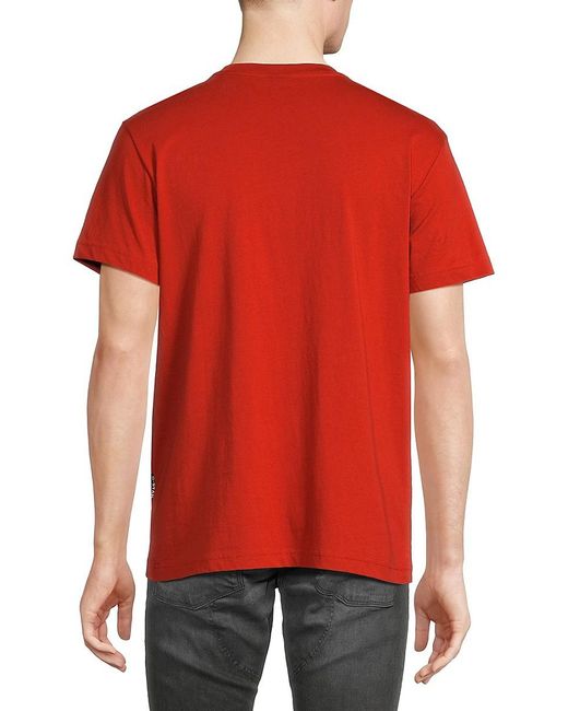 G-Star RAW Red Dotted Logo Tee for men