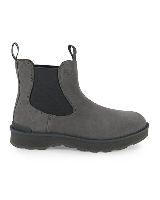 Sorel Black Hiline Two Tone Waterproof Chelsea Boots for men