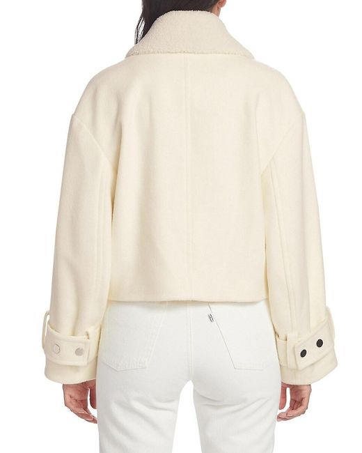 Saks Fifth Avenue Natural Marisa Cropped Wool Jacket