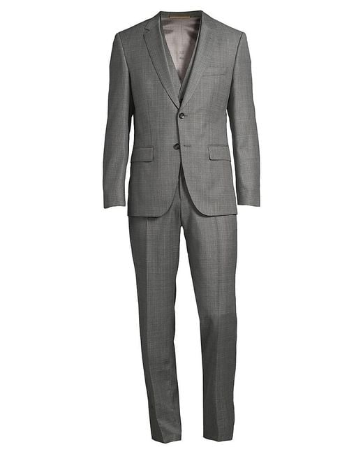 Mens hugo boss 3 piece cheap suit