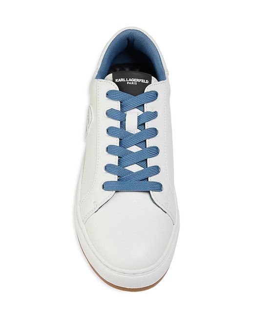 Karl Lagerfeld White Logo Low-top Sneakers for men