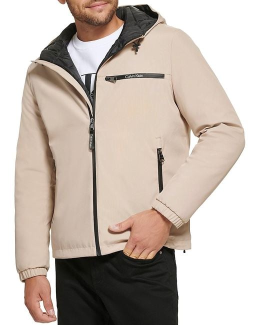 Calvin Klein Natural Classic Hooded Stretch Jacket for men