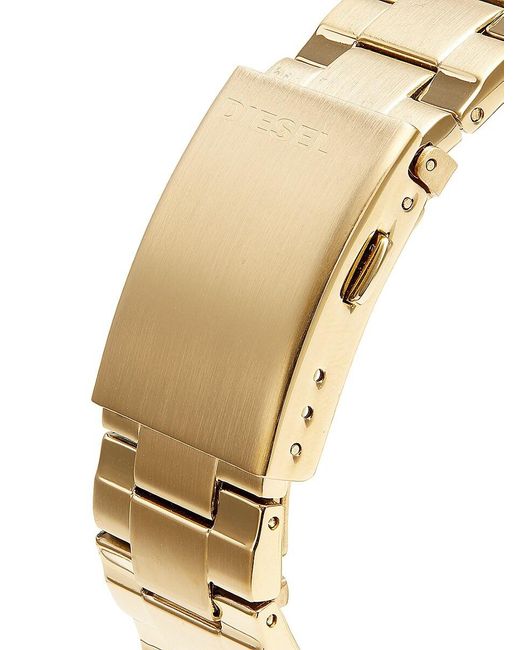 DIESEL Metallic Ms9 44mm Ip Yellow Gold Stainless Steel Bracelet Watch