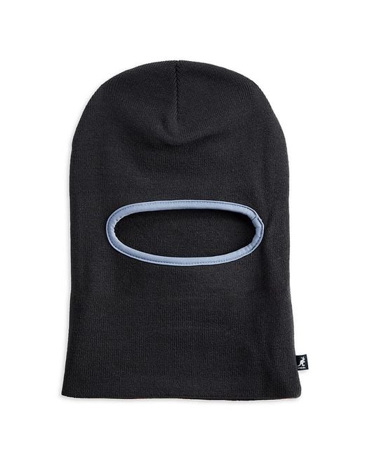 Kangol Black Logo Cuff Beanie for men