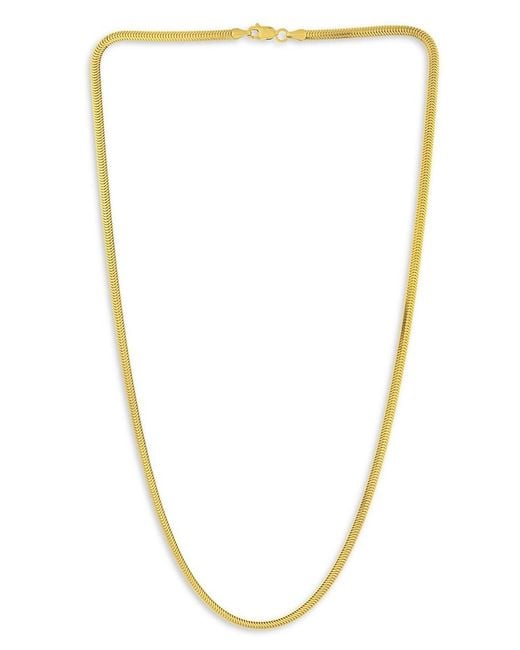 Saks Fifth Avenue Natural 14k Yellow Gold Oval Snake Chain Necklace
