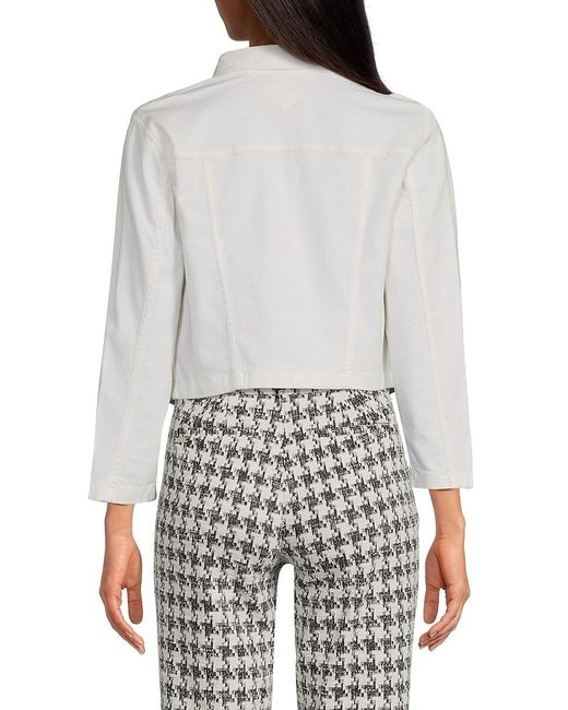 Tommy Hilfiger Gray Cropped Denim Jacket