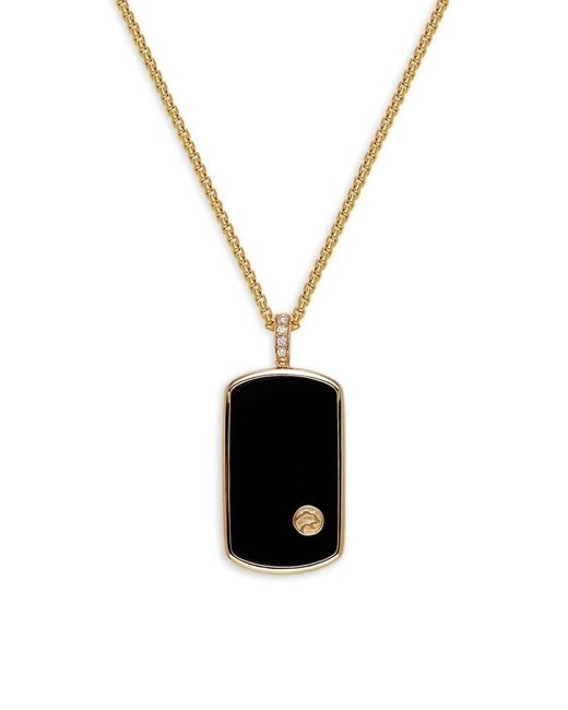Black onyx hotsell dog tag pendant