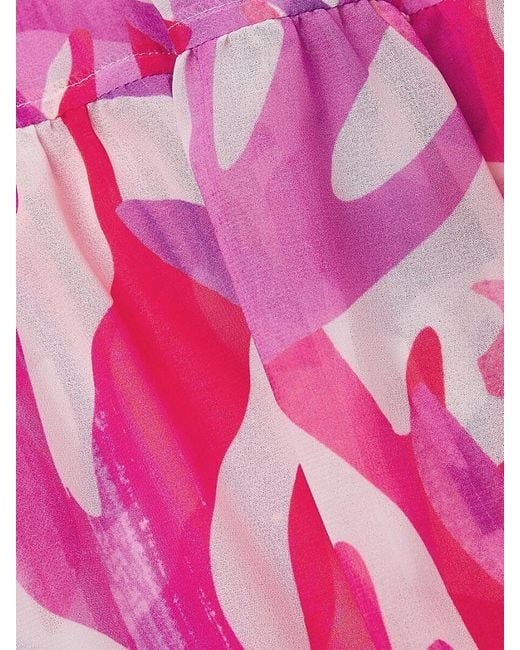 MILLY Pink Jem Under The Sea Cover-Up Skirt