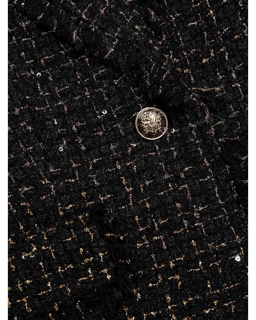 Cinq À Sept Black Sylvie Tweed Single-breasted Blazer