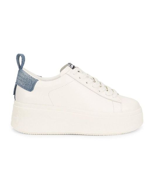 Ash White 51Mm Move Leather Platform Sneakers