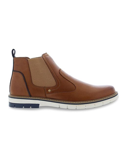 English Laundry Brown Ben Leather Chelsea Boots for men