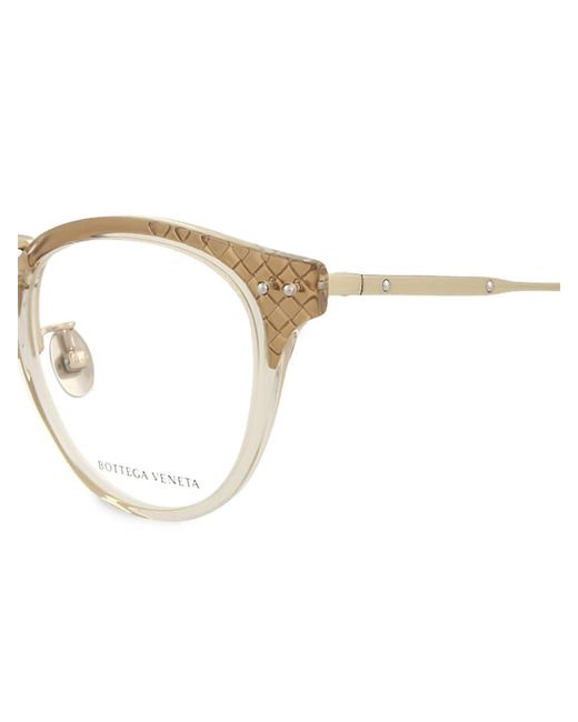 Bottega 49mm Round Eyeglasses Lyst UK