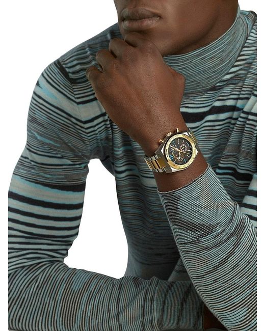 Missoni Metallic 331 Active 44.5mm Two Tone Stainless Steel Chronograph Bracelet Watch for men