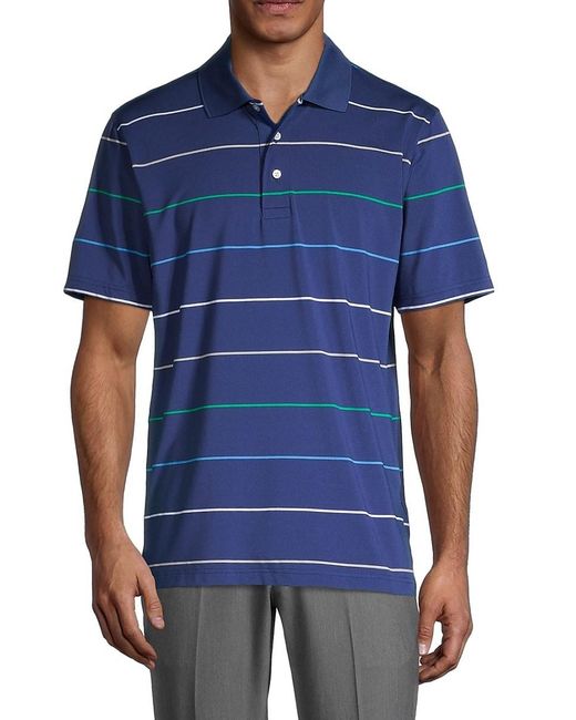 Brooks Brothers Synthetic Regular-fit Striped Polo in Navy (Blue) for ...