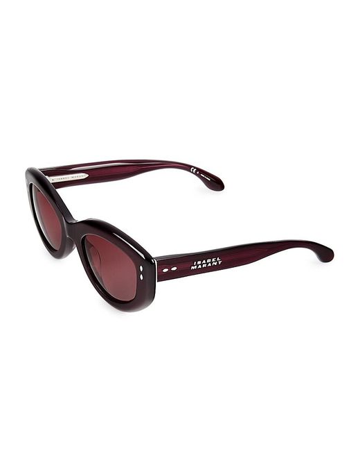 Isabel Marant Red 52Mm Oval Sunglasses