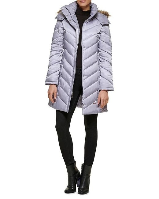 Kenneth cole long down coat sale