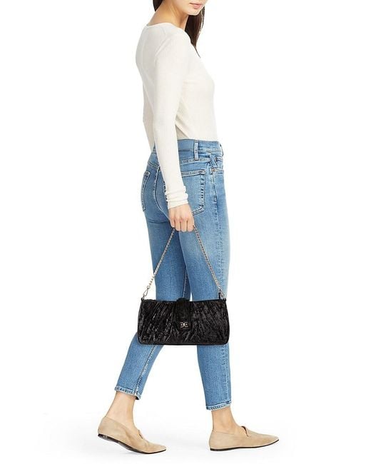 Sam Edelman Black Ellie Textured Convertible Clutch