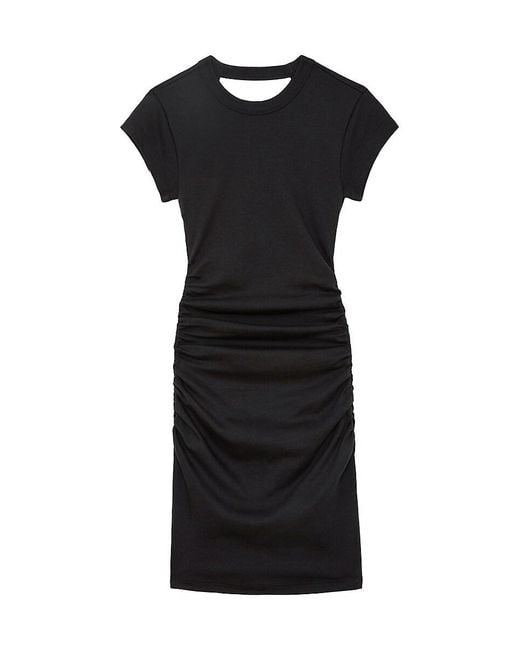 Zadig & Voltaire Black Aida Cut-Out Cotton Minidress