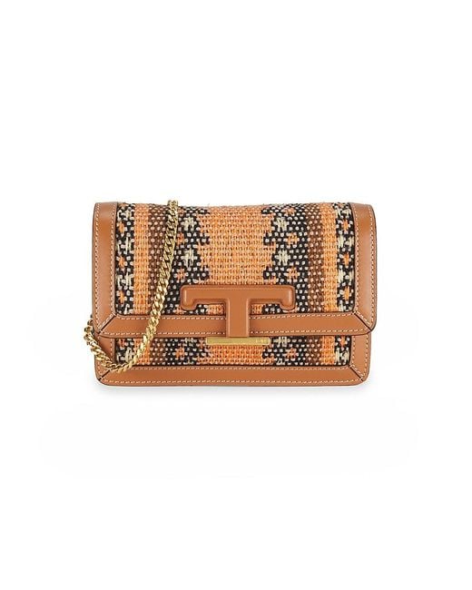 Tod's Brown Woven Shoulder Bag