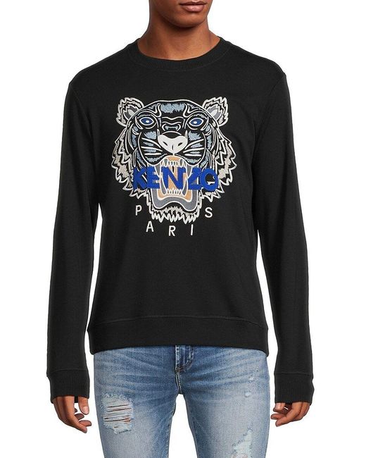 Kenzo 'Tiger Varsity' Oversized Hoodie Dark Blue - Mens Size XL