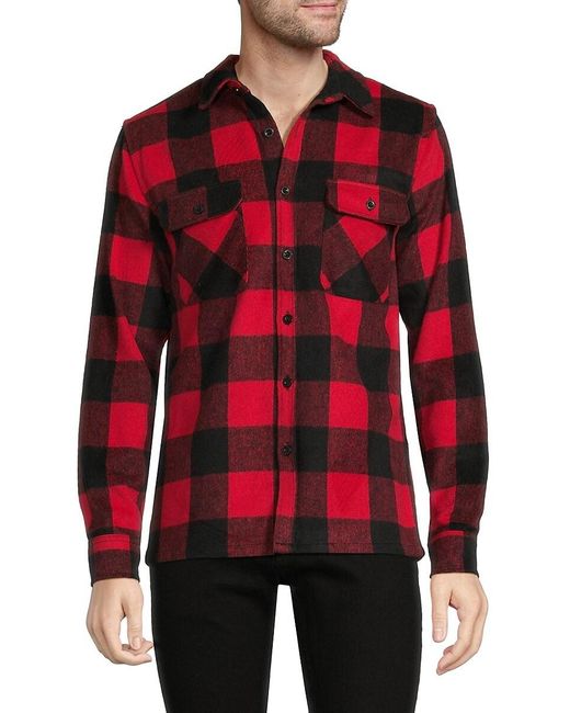 Reason Red Def Leppard Flannel Graphic Shirt for men