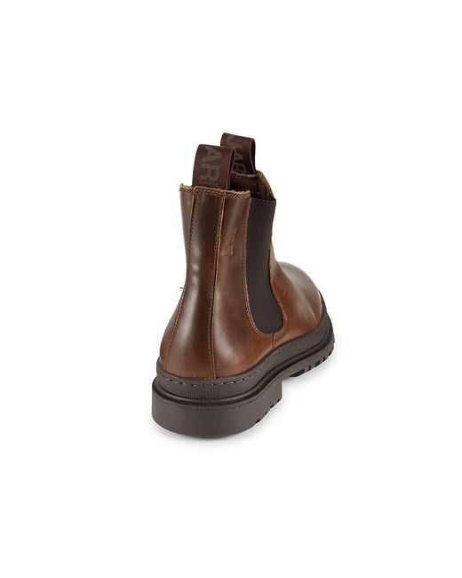 Pajar Brown Cyprus Leather Chelsea Boots for men