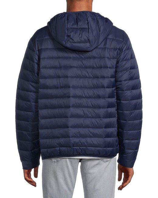 Hawke & Co. Packable Hooded Puffer Jacket in Gray for Men Lyst