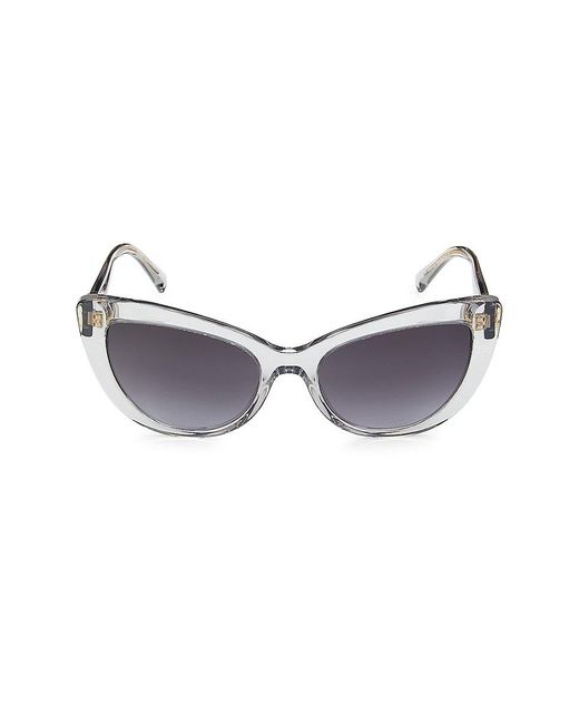 Versace Gray 54mm Cat Eye Sunglasses