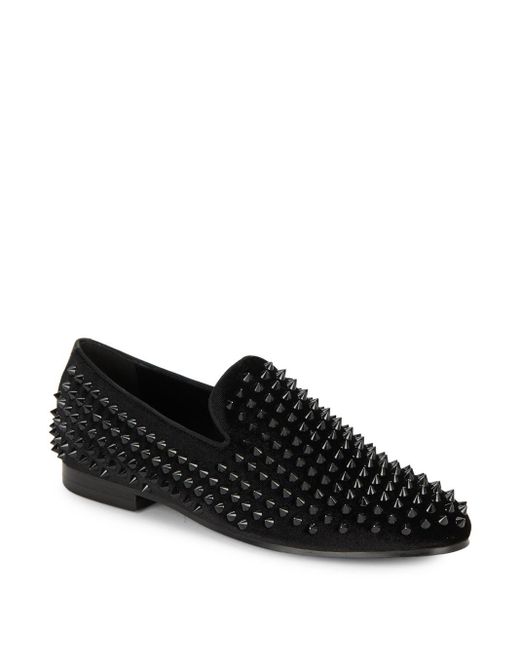 Studded smoking store slippers