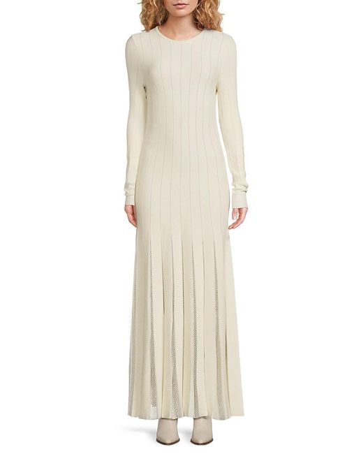 Gabriela Hearst Natural Walsh Virgin Wool-Silk Maxi Dress