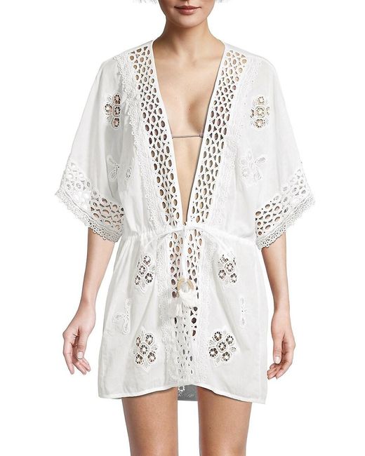 Ramy Brook White Delphine Coverup Dress
