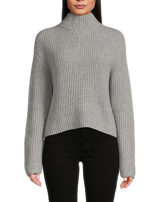 Twp Gray Macie Ribbed Cashmere Sweater