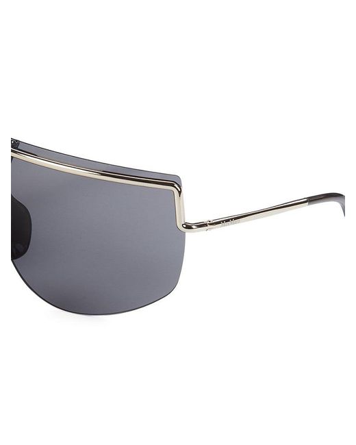 Max Mara Gray 70mm Shield Sunglasses