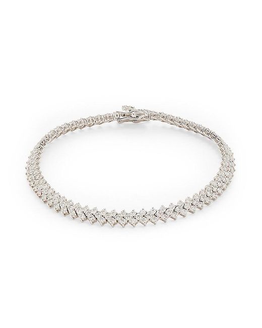 Saks Fifth Avenue 14k White Gold & 4 Tcw Diamond Tennis Bracelet
